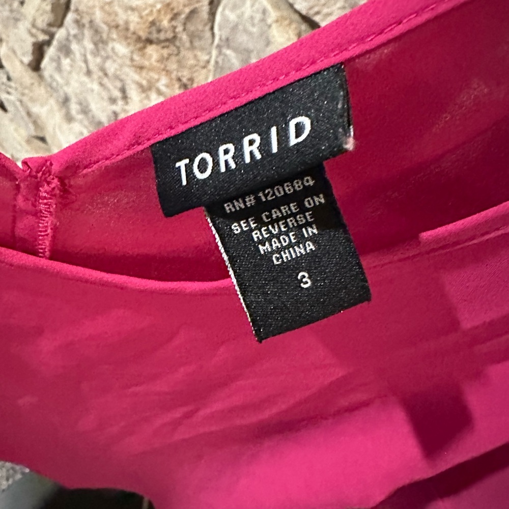 Torrid Fuchsia Tank Top - Picture 2 of 3